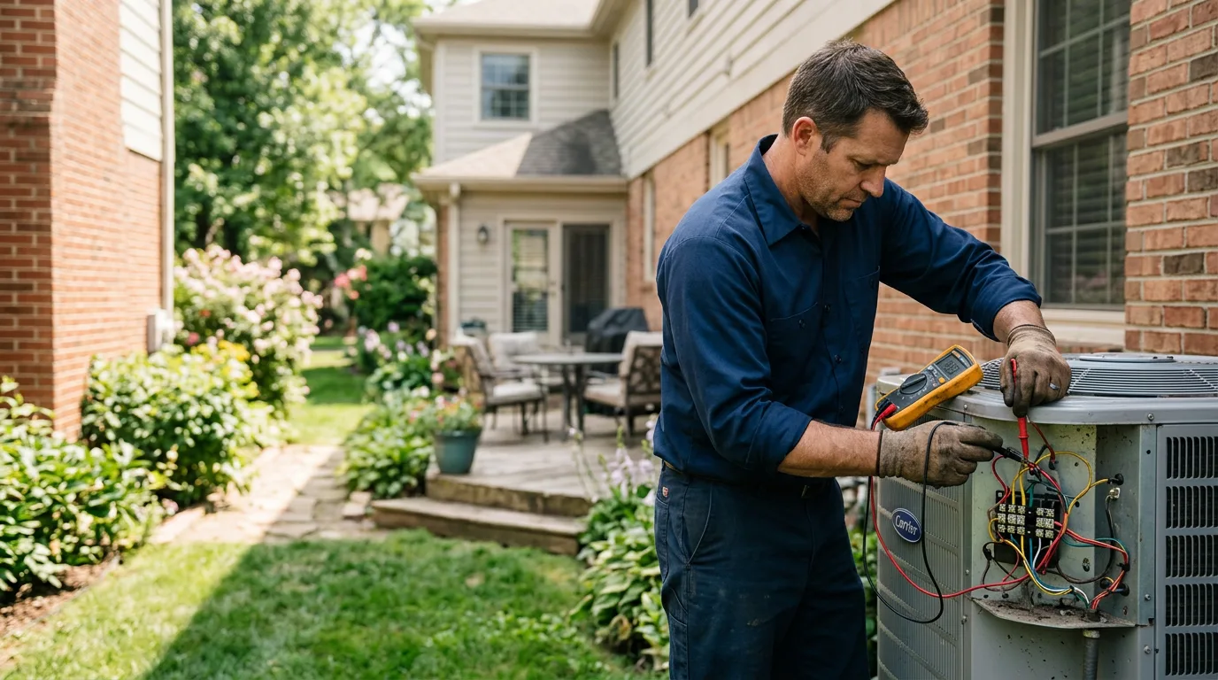 HVAC technician working near Allen, TX